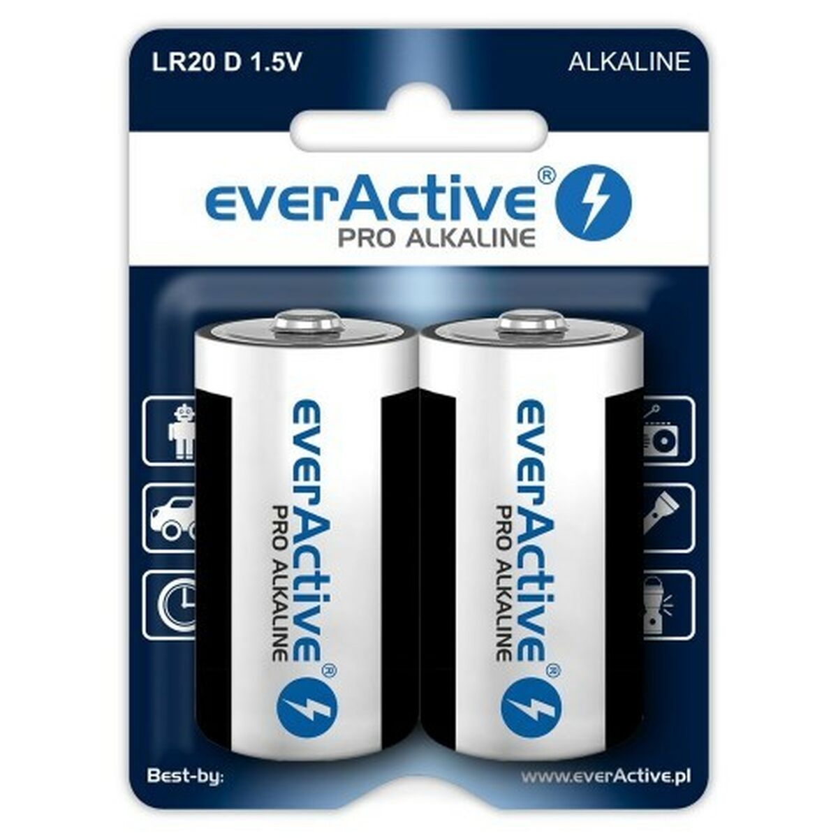 Batterie EverActive LR20 1,5 V (2 Unità) 2 S9132549_0