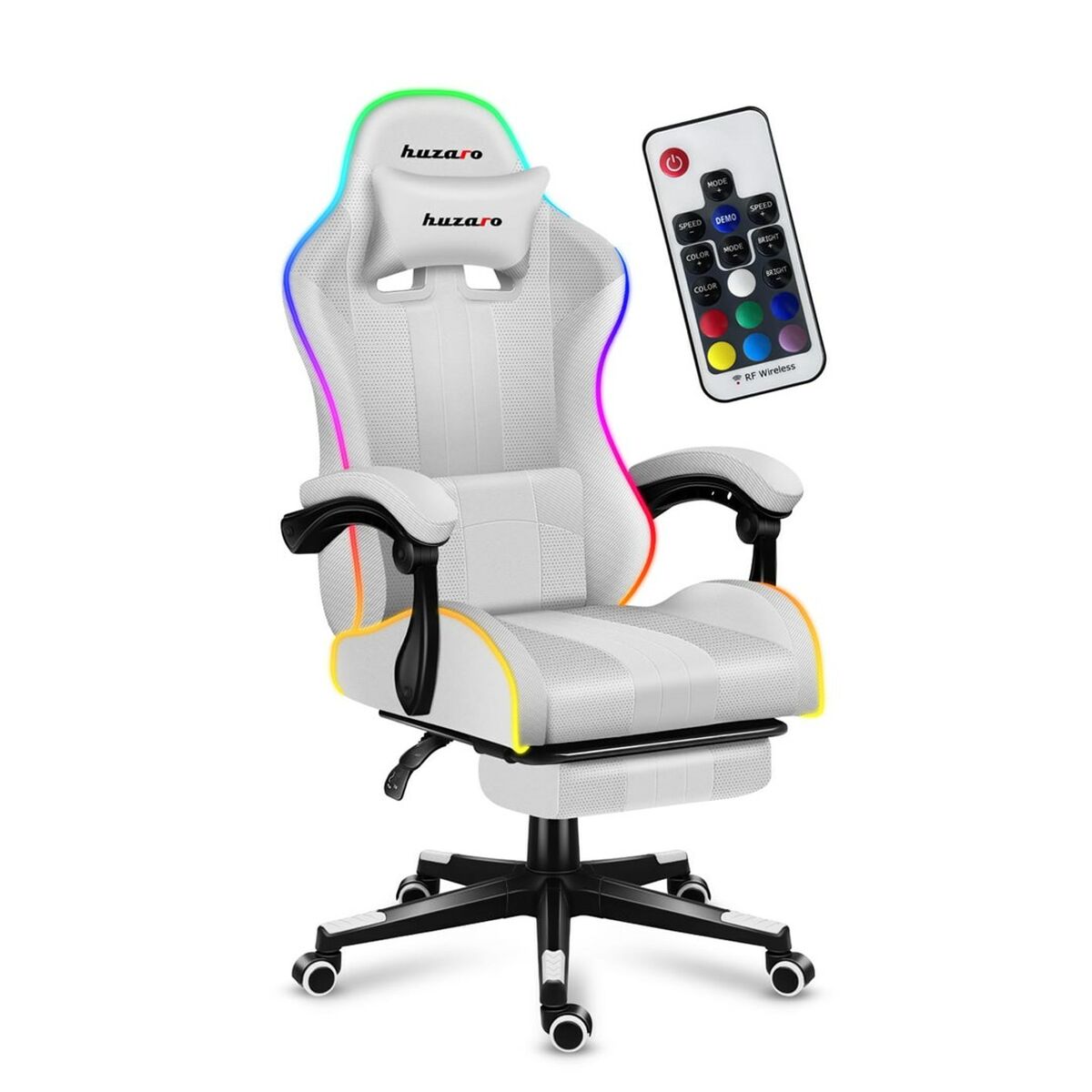 Sedia Gaming Huzaro FORCE 4.7 RGB Bianco 2 S9146241_0