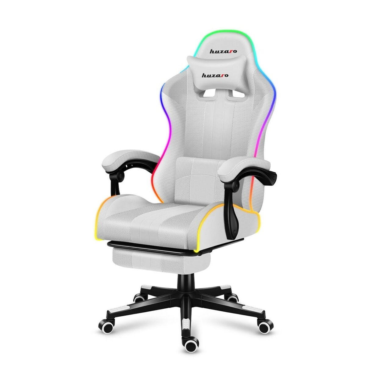 Sedia Gaming Huzaro FORCE 4.7 RGB Bianco 7 S9146241_5