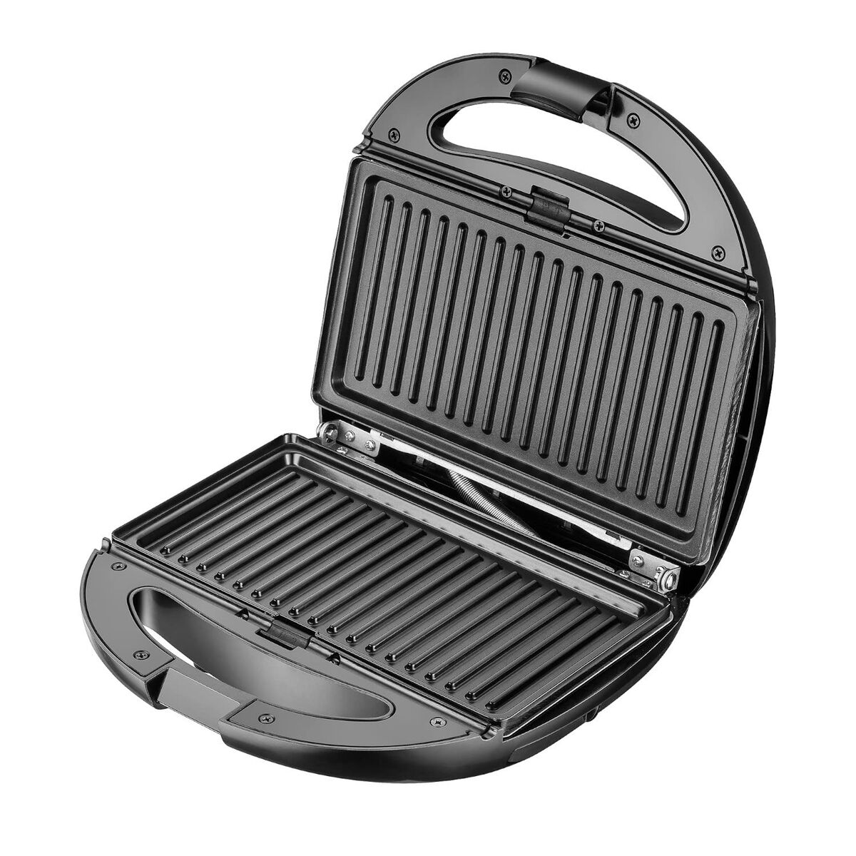 Piastra Grill Elettrica Adler CR 3057 Nero Argentato 1200 W 3 S9100512_1