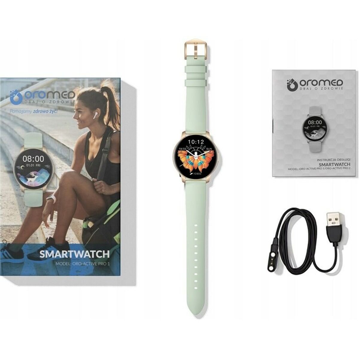 Smartwatch Oromed ORO ACTIVE PRO 1 Verde Dorato 1,09" 40 mm 9 S91104578_7