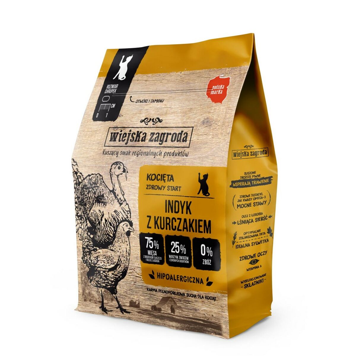 Cibo per gatti WIEJSKA ZAGRODA Kitten Turkey with chicken Tacchino 400 g 2 S91105838_0