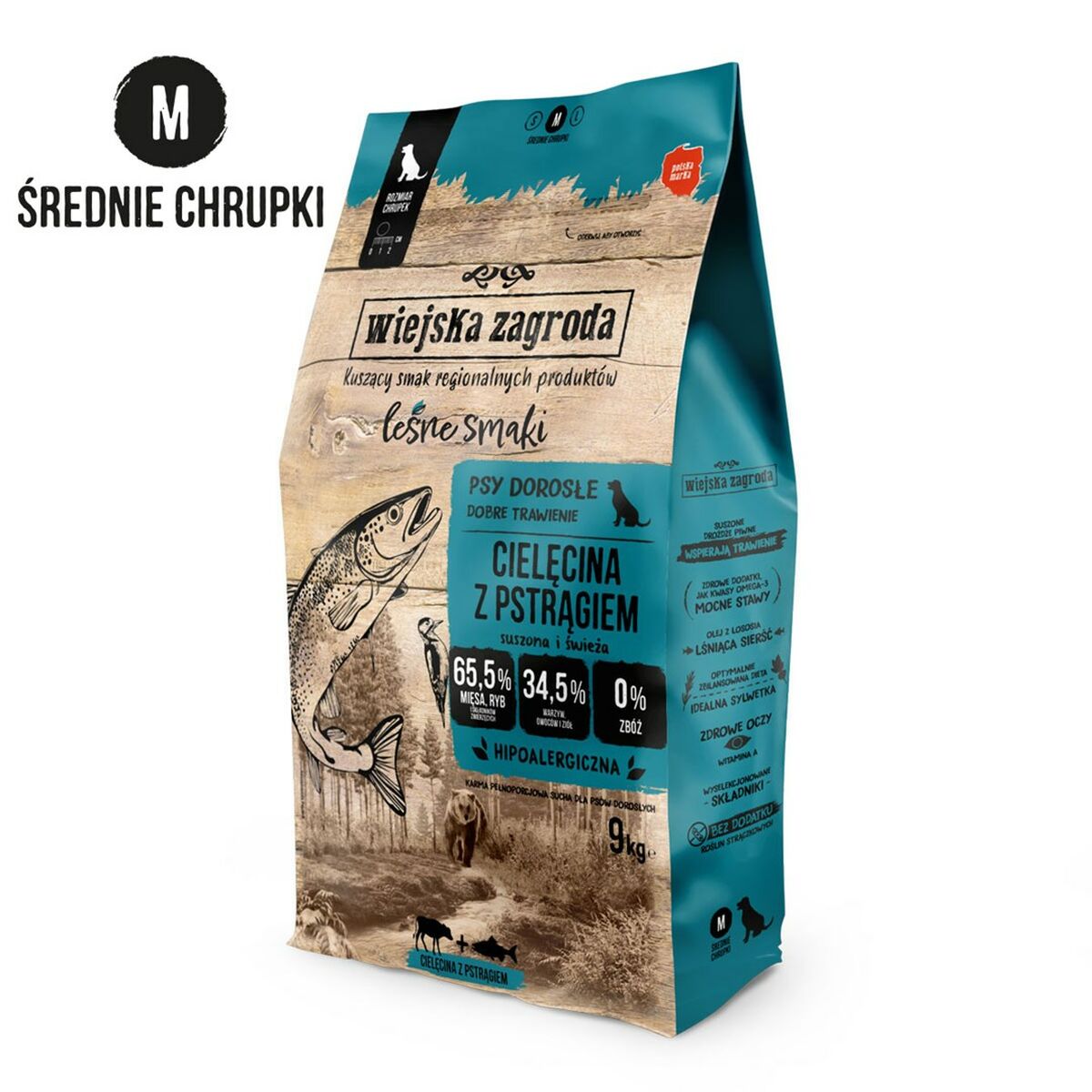 mangime WIEJSKA ZAGRODA M Carne di vitello 9 kg 2 S91107966_0