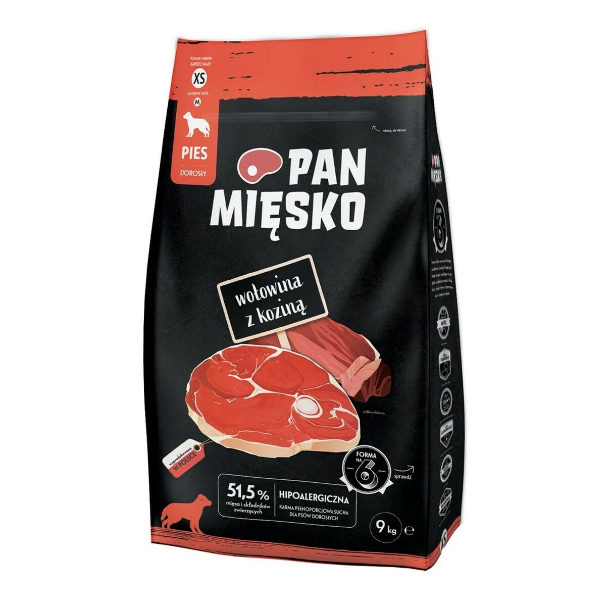mangime PAN MIĘSKO XS Carne di vitello 9 kg 2 S91107954_0