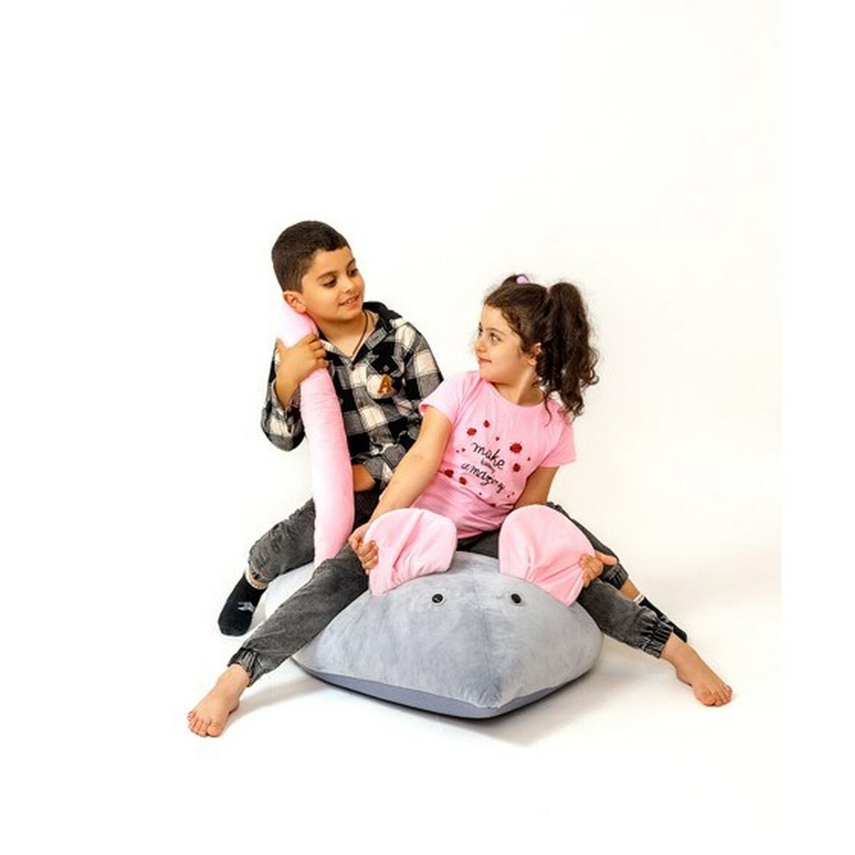 Puff GO GIFT Grigio Rosa Oxford Mouse 4 S9143074_2