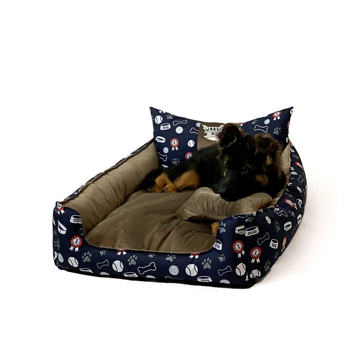 Letto per animali domestici GO GIFT XXL Bronce 110 x 12 x 90 cm 2 S9142376_0