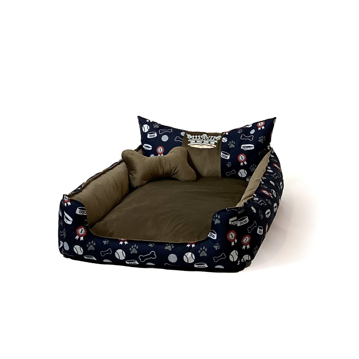 Letto per animali domestici GO GIFT XXL Bronce 110 x 12 x 90 cm 3 S9142376_1