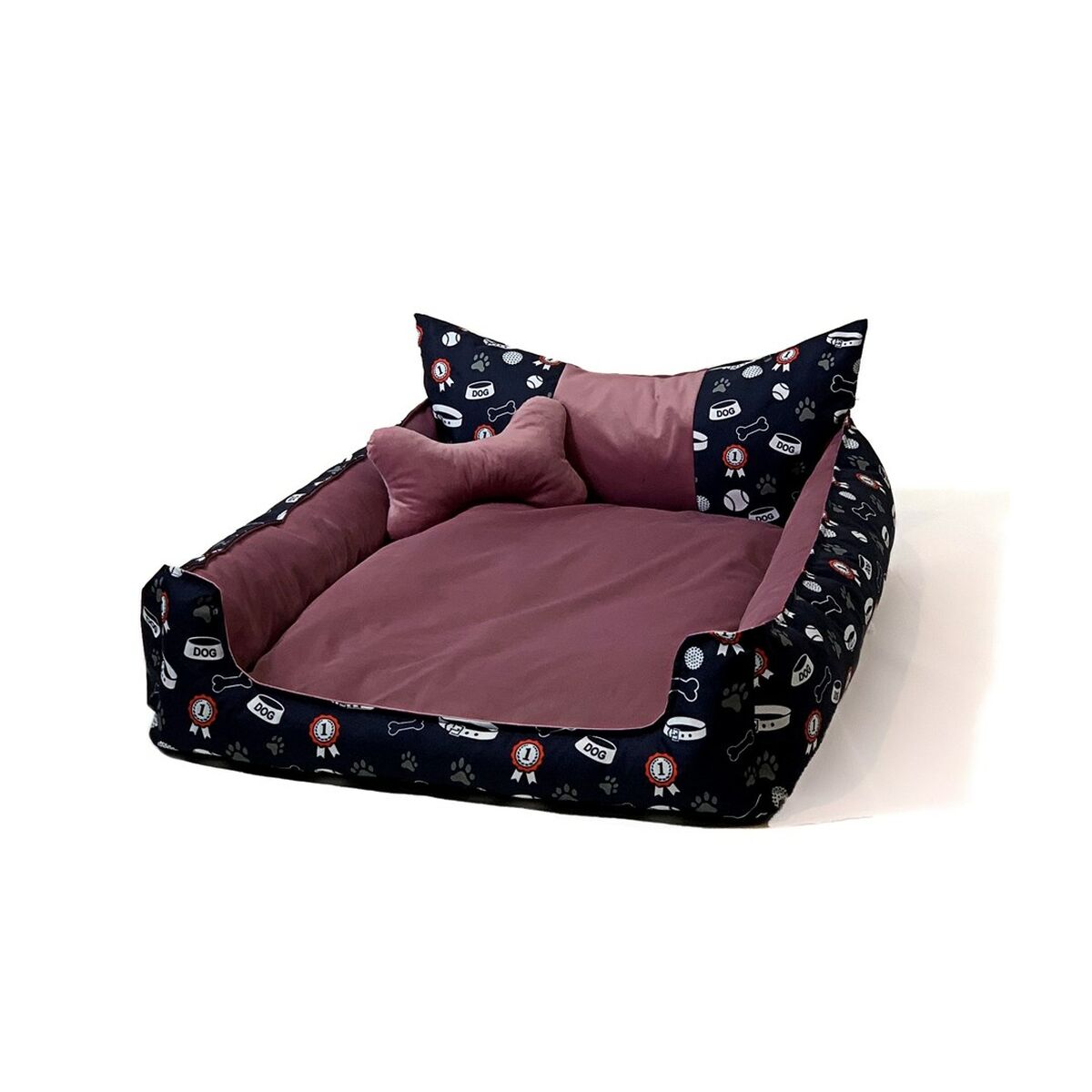 Letto per animali domestici GO GIFT L Rosa 90 x 16 x 50 cm 2 S9142371_0