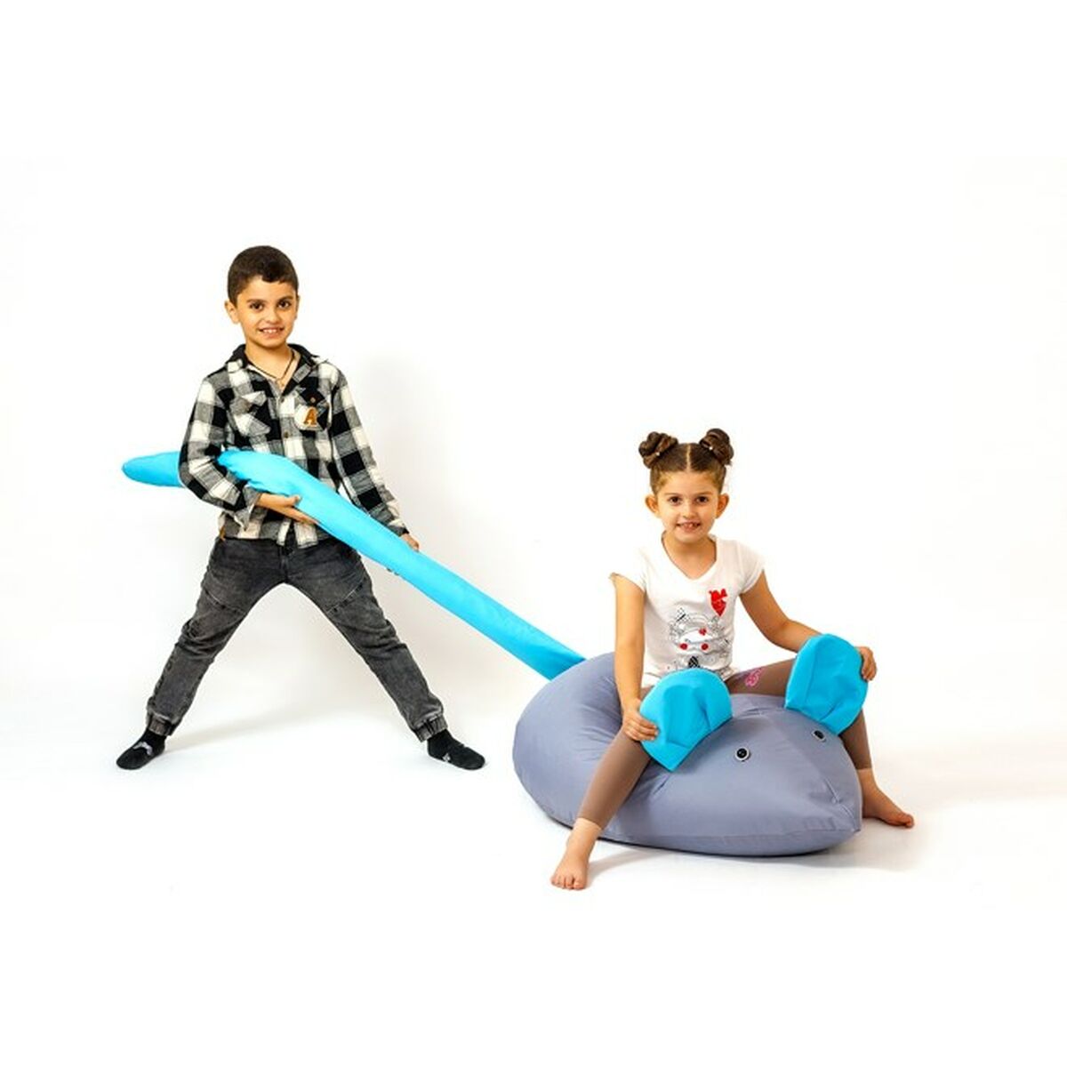 Puff GO GIFT Azzurro Grigio Oxford Mouse 3 S9143073_1