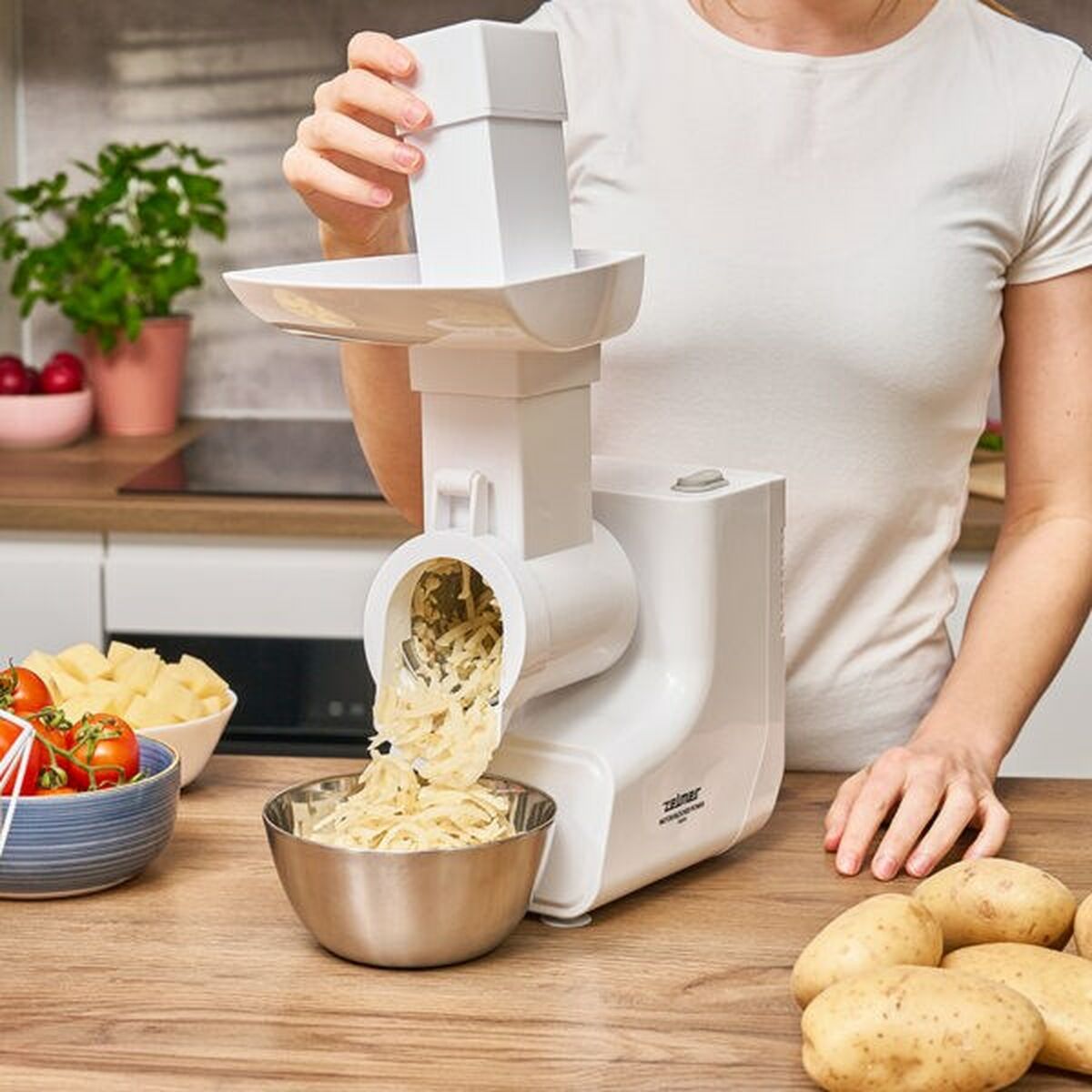 Tritatutto Zelmer ZMM3512B Bianco Argentato Metallo 1500 W 14 S91106071_12