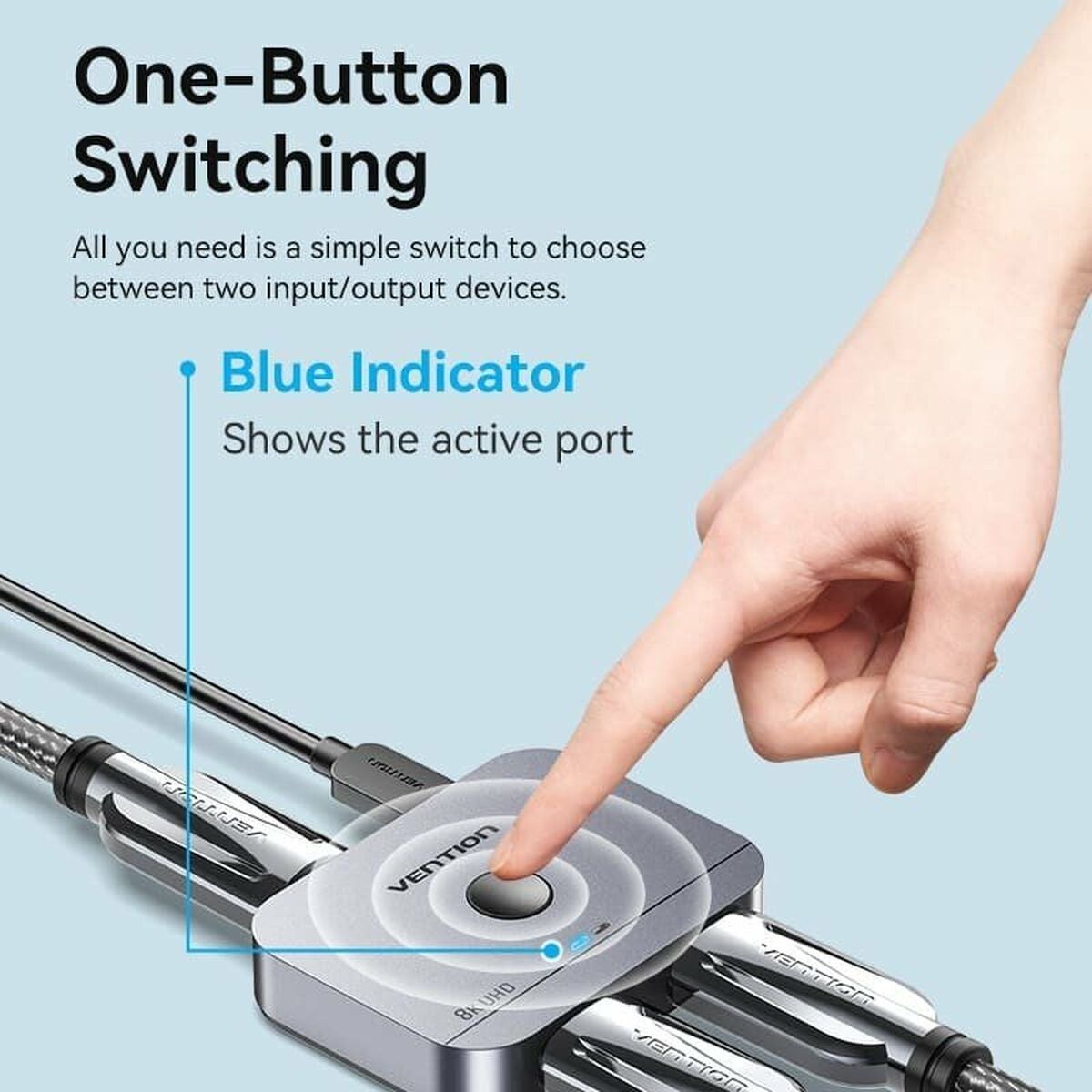Commutatore HDMI Vention AKPH0 Grigio 1 m 6 S9908255_4