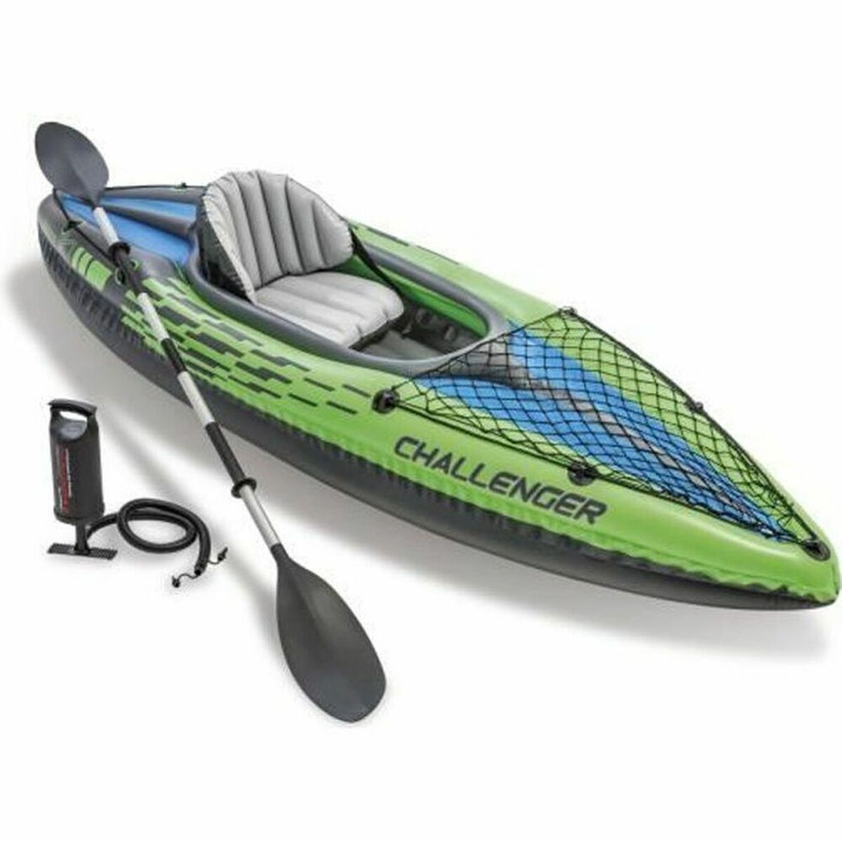 Canoa Gonfiabile Intex Challenger K1 Verde Gonfiabile 274 x 33 x 76 cm 2 S8901589_0