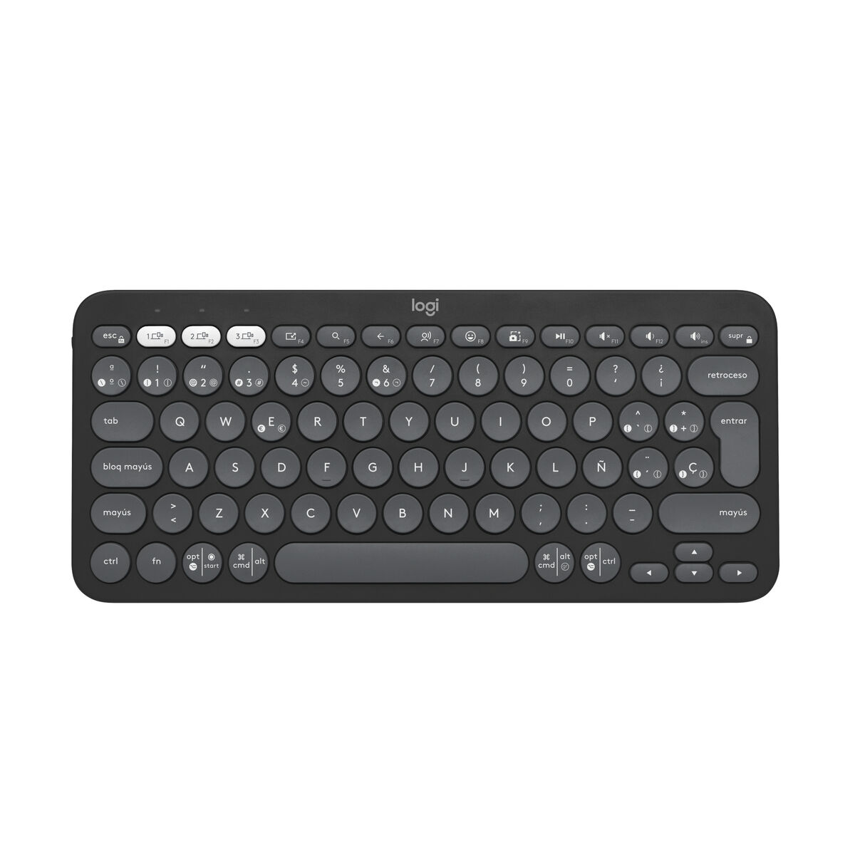 Tastiera e Mouse Logitech K380S Grafite Qwerty in Spagnolo 2 S55247230_0