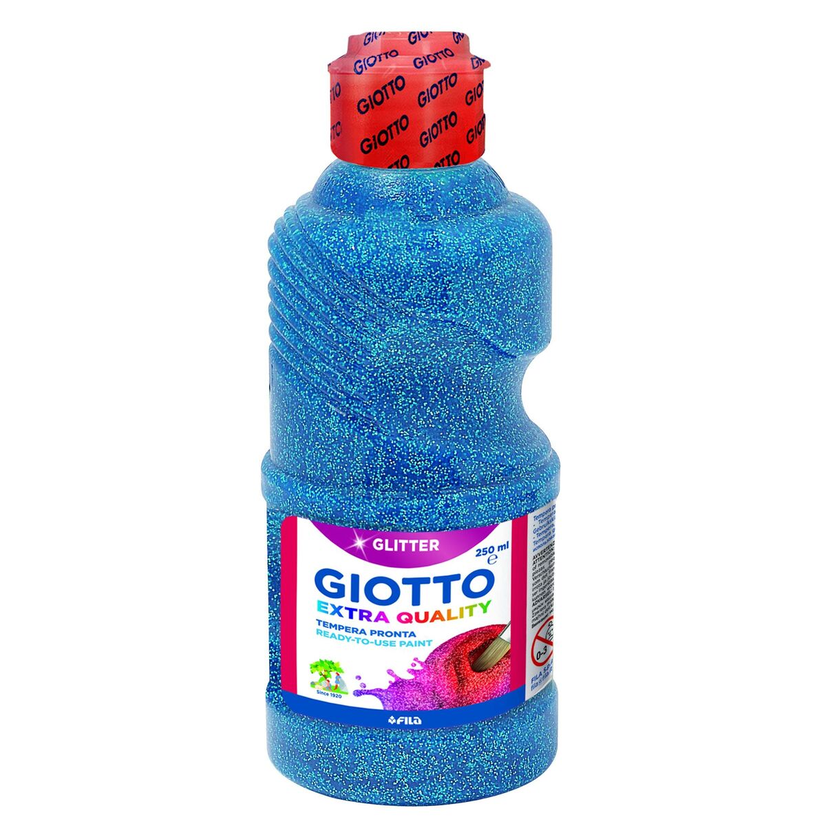 Pittura a tempera Giotto Glitter Azzurro 250 ml (8 Unità) 3 S8433948_1