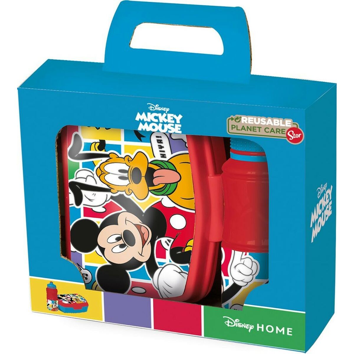 Contenitore per il pranzo con Bottiglia Mickey Mouse CZ11277 380 ml 17 cm Plastica 3 S37115907_1