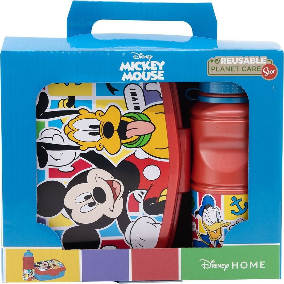 Contenitore per il pranzo con Bottiglia Mickey Mouse CZ11277 380 ml 17 cm Plastica 4 S37115907_2