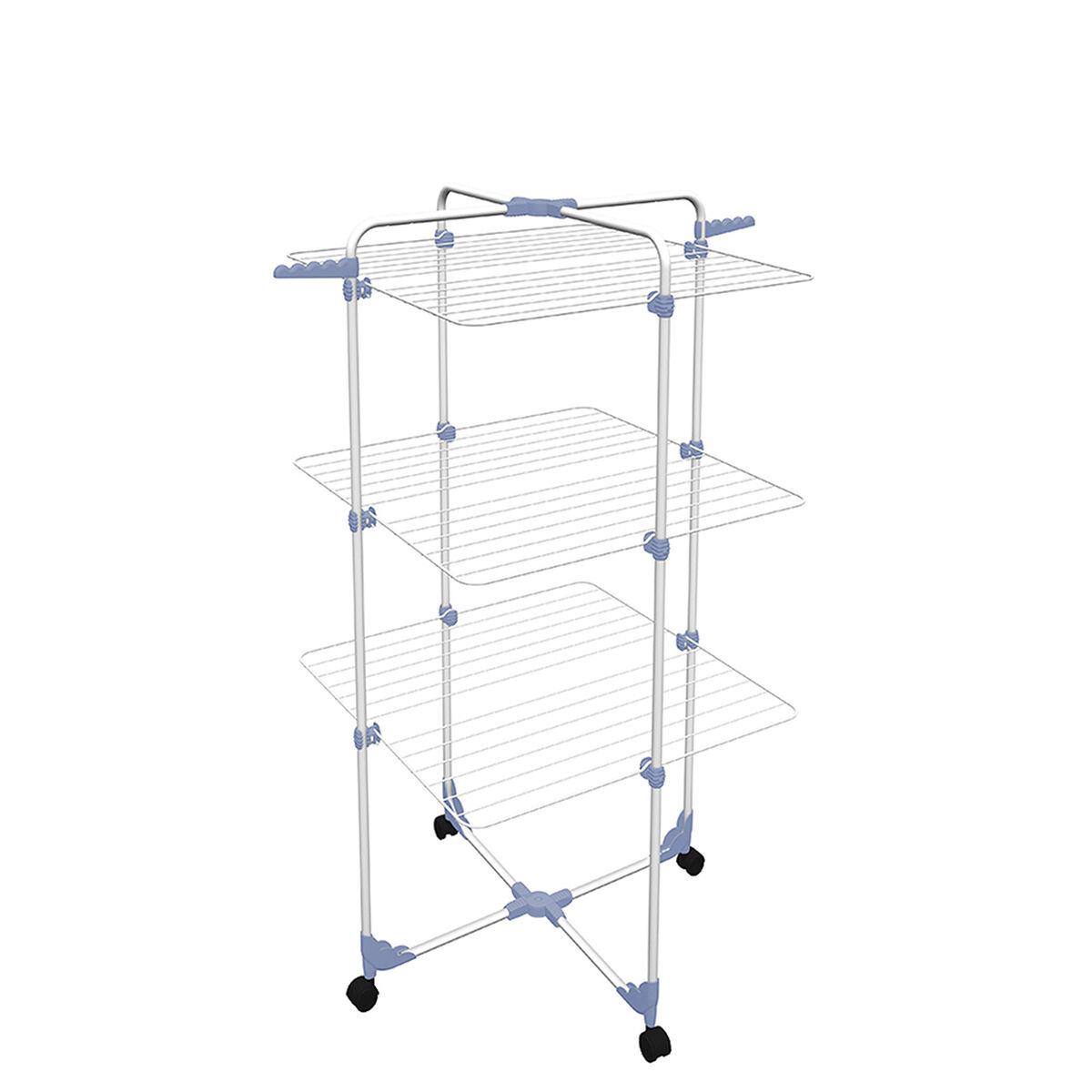 Stendibiancheria Pieghevole con Ruote Gimi 153580 Modular 3 Argentato Acciaio (30 m) 2 S7902025_0