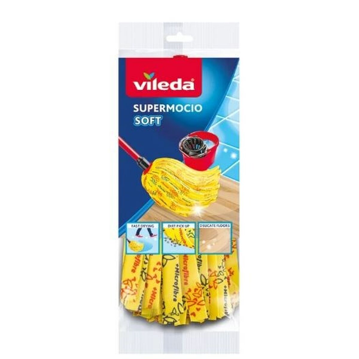 Ricambio Mocio Per Pavimenti Vileda SuperMocio Soft Spazzolone (1 Unità) 2 S9126675_0