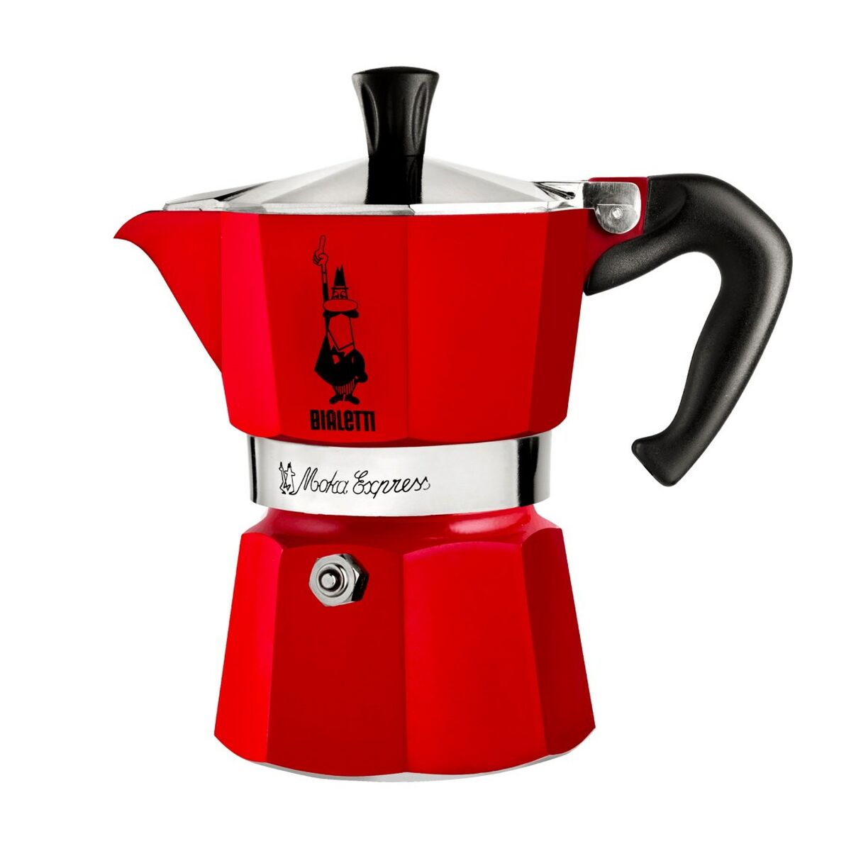 Caffettiera Italiana Bialetti Rosso Alluminio 50 ml 1 Tazza 2 S9139593_0