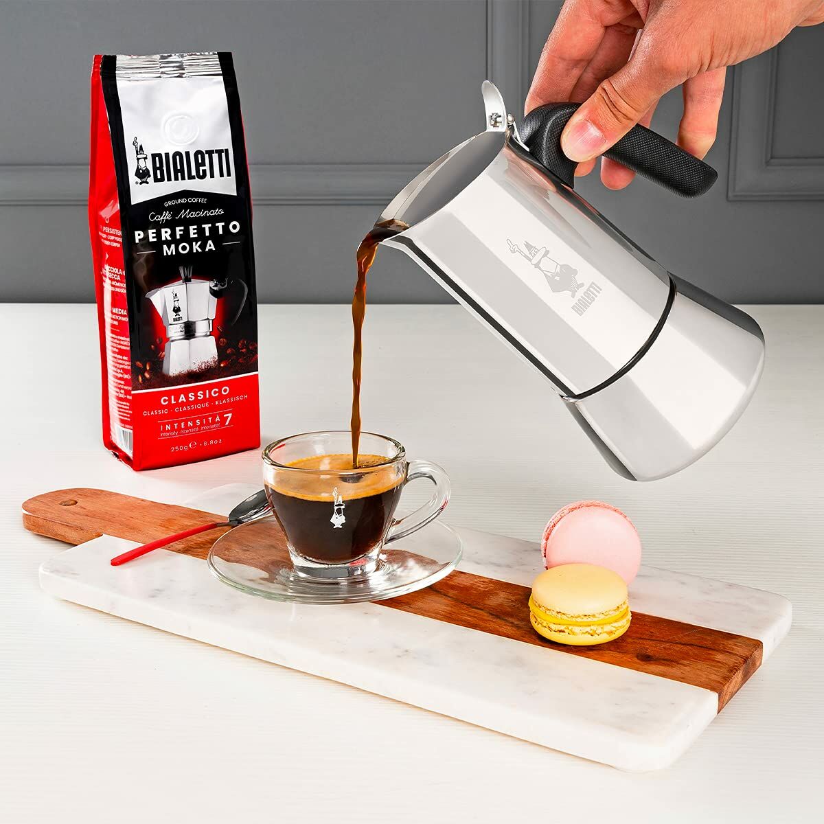 Caffettiera Italiana Bialetti 0007254 Argentato Acciaio inossidabile 4 Tazze 200 ml 10 S9101077_8
