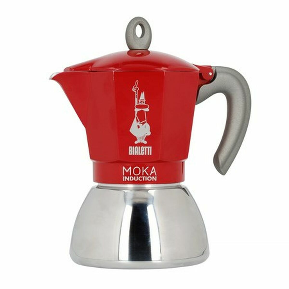 Caffettiera Italiana Bialetti Moka Induction Nero Acciaio inossidabile Alluminio 300 ml 6 Tazze 2 S9139578_0