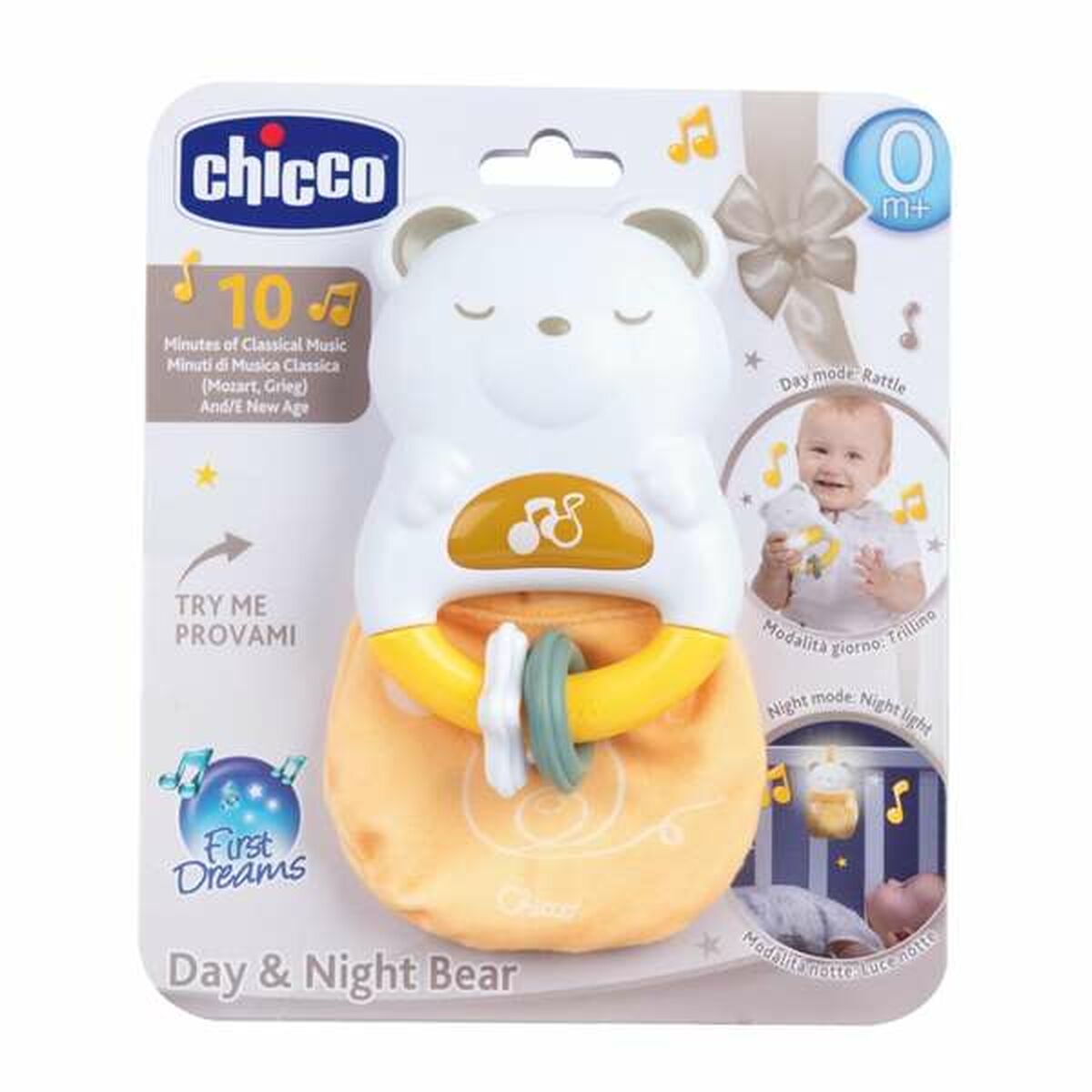 Sonaglio Musicale Chicco 11,5 cm Orso 3 S2436639_1