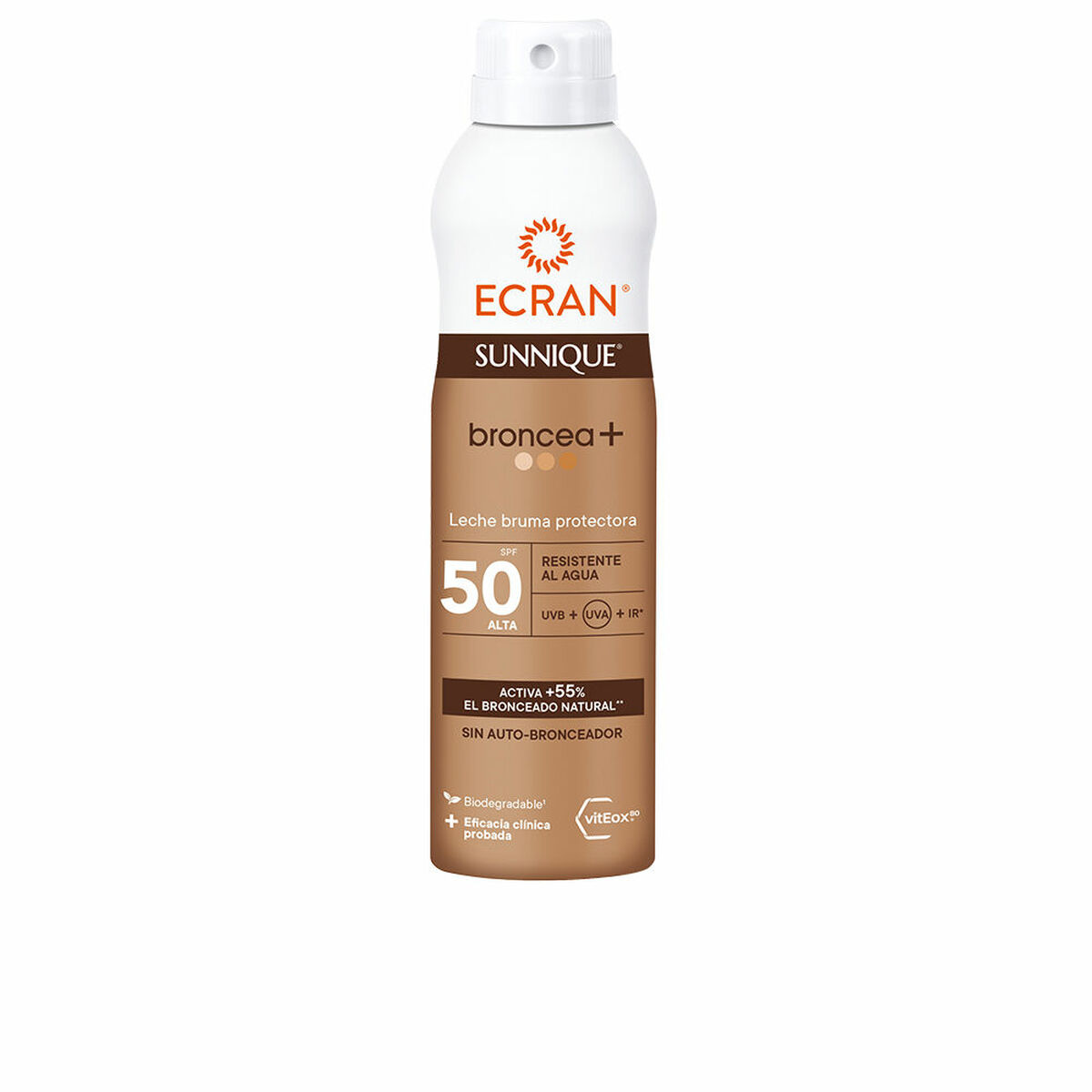 Spuma Solare Protettiva Ecran Sunnique Broncea+ Spf 50 250 ml Crema Solare 2 S05123788_0