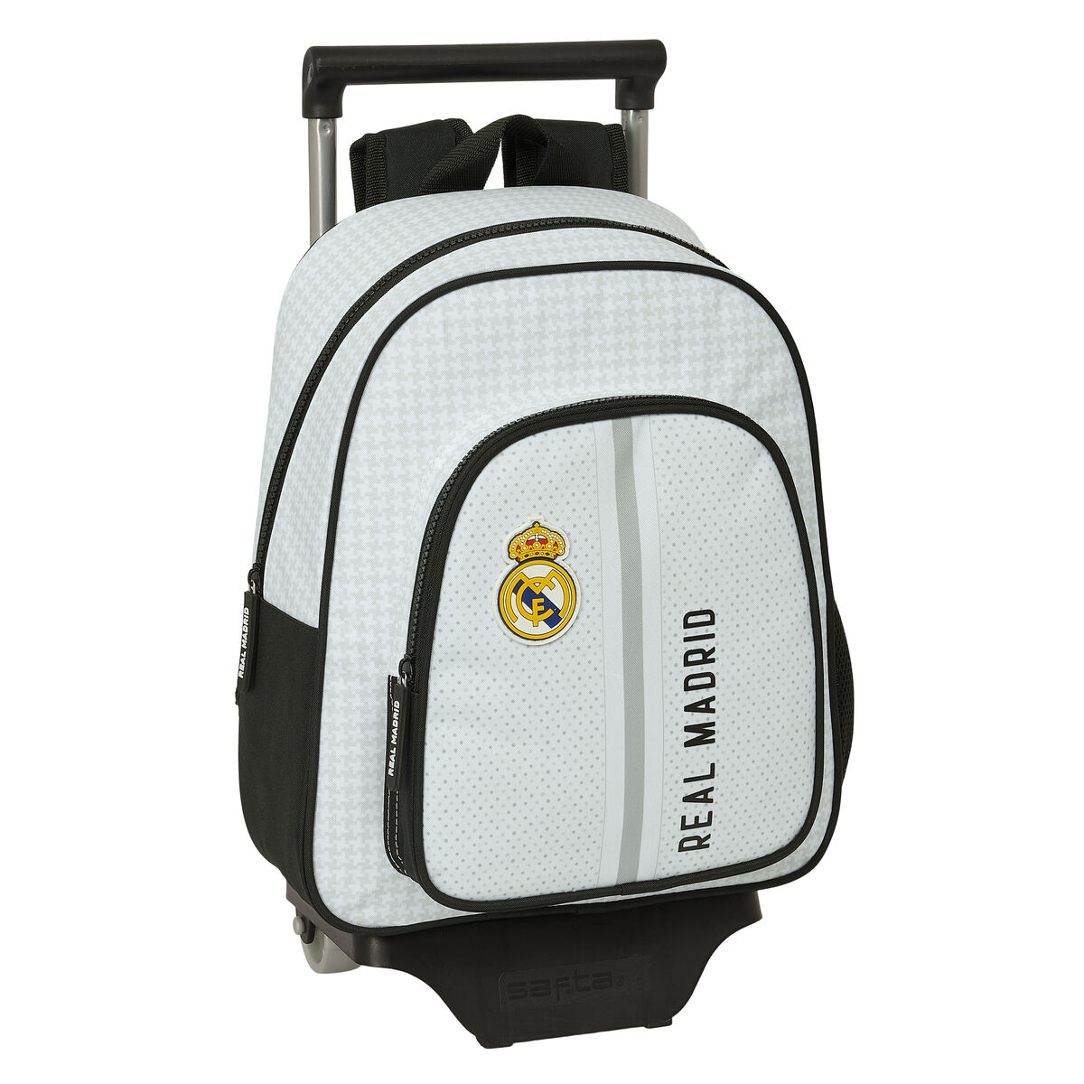Trolley per la Scuola Real Madrid C.F. Bianco Grigio 28 x 34 x 10 cm 2 S4311118_0