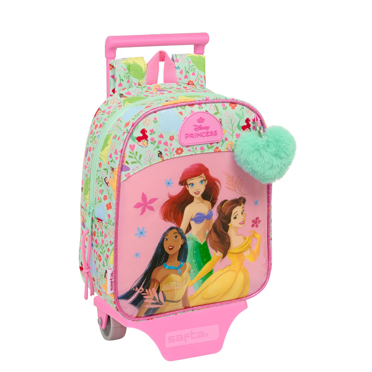 Trolley per la Scuola Disney Princess Bloom Verde Rosa 22 x 27 x 10 cm 2 S4311491_0