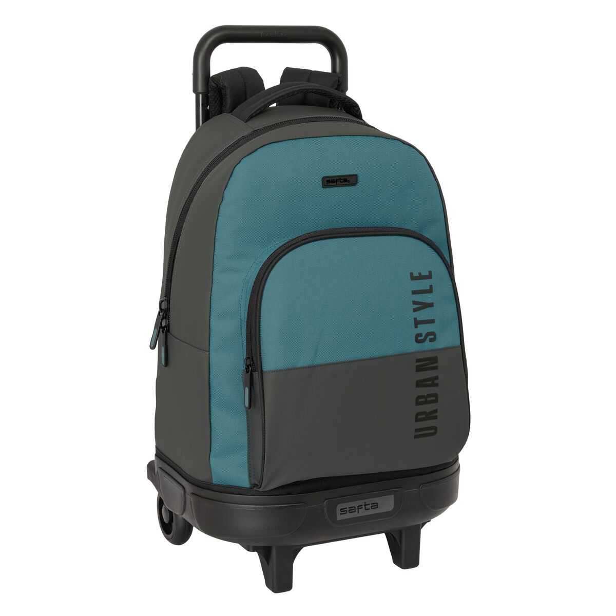 Trolley per la Scuola Safta Urban style Azzurro Grigio 33 x 45 x 22 cm 2 S4311997_0