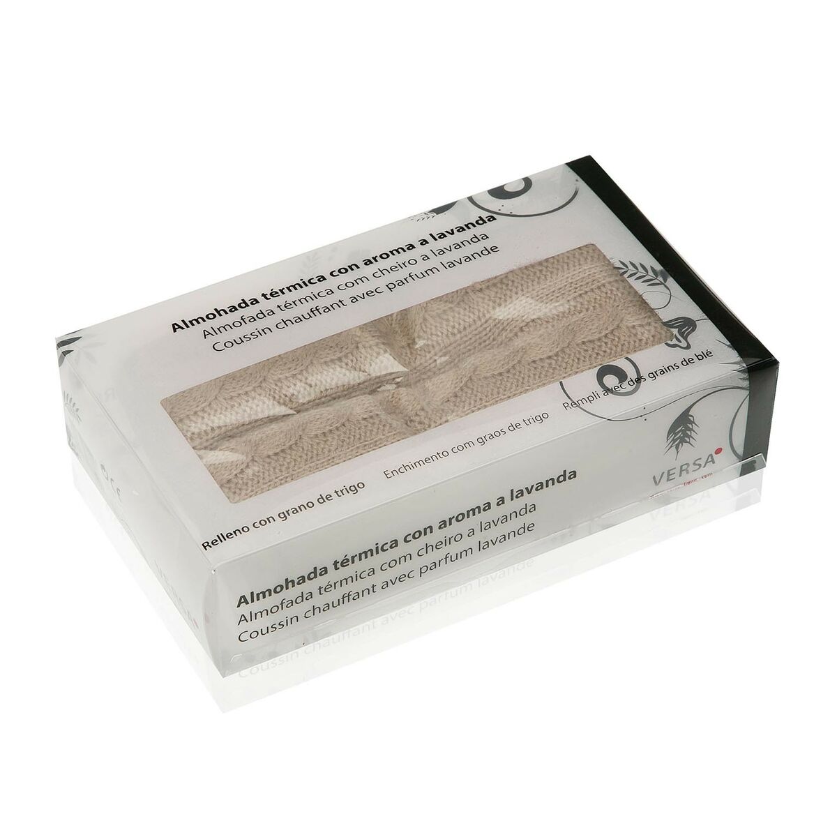 Cuscino Termico Versa Knitted Marrone 3 S3402497_1