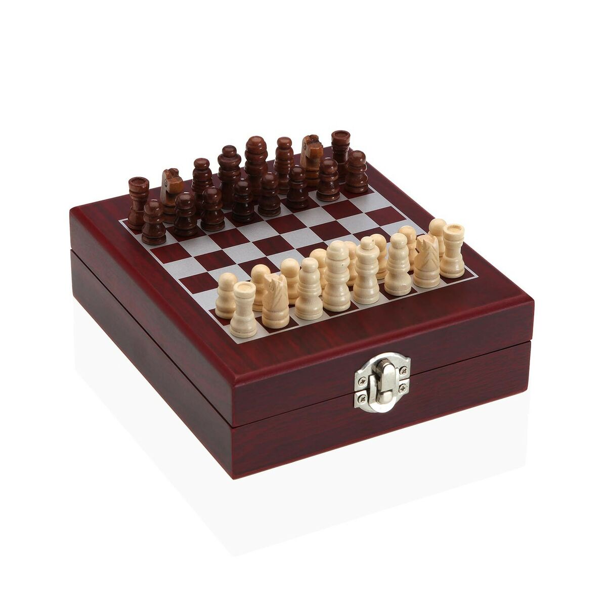 Set di Accessori per il Vino Versa Scacchi Cristallo ABS Legno MDF 16,8 x 5,1 x 14,78 cm 4 S3411496_2