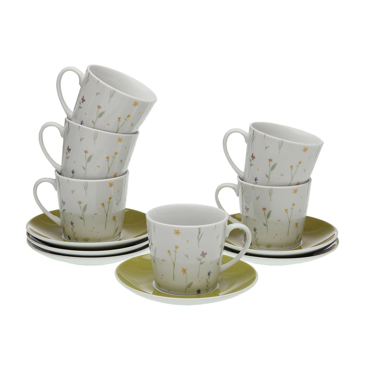 Set di 6 Tazze con Piatto Versa Laison Porcellana 2 S3412915_0