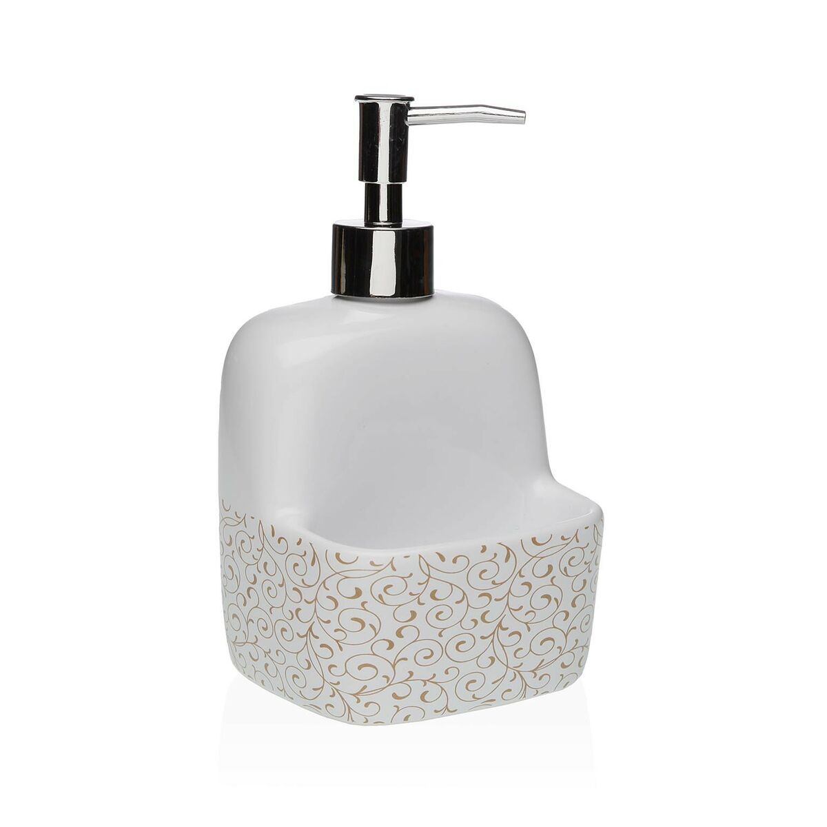 Dispenser di Sapone Versa Serpentine Ceramica 9,4 x 17,8 x 10,5 cm 2 S3413007_0