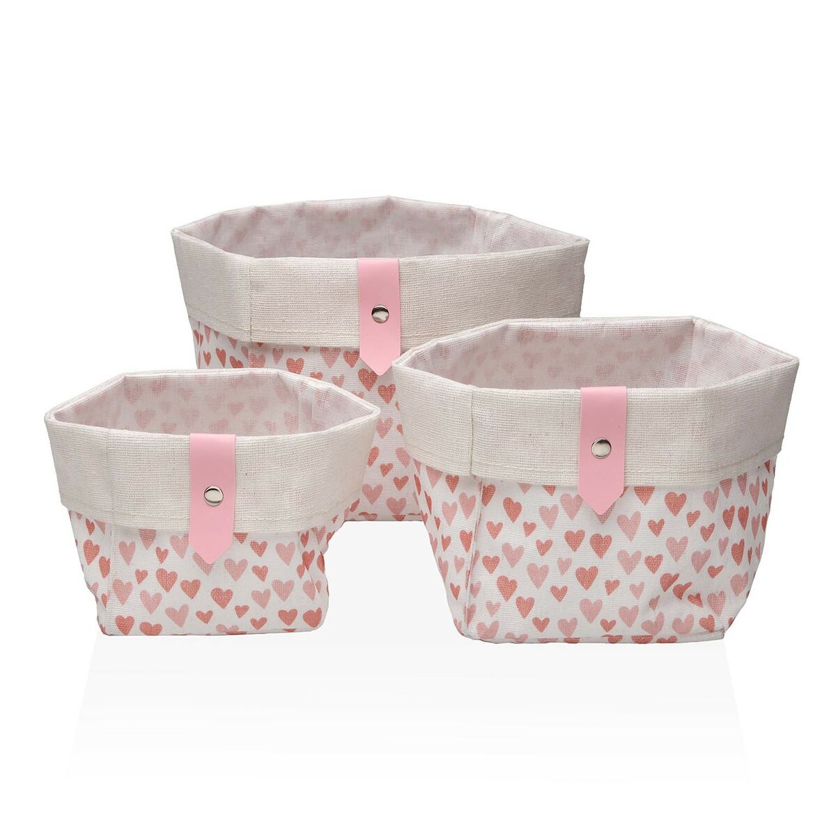 Set di Cestini Versa Amore 14 x 14 x 14 cm 2 S3413289_0