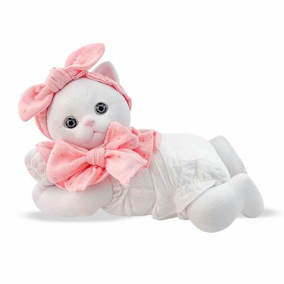 Peluche Berjuan Anireal Bianco Gatto 35 cm 2 S2439235_0