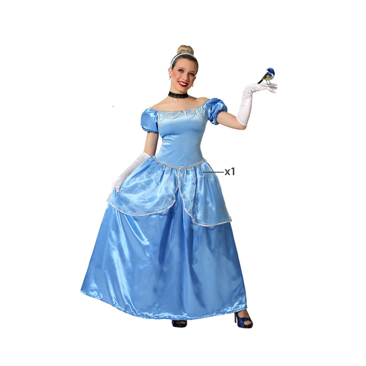 Costume per Adulti Principessa Azzurro 3 S1135816_1