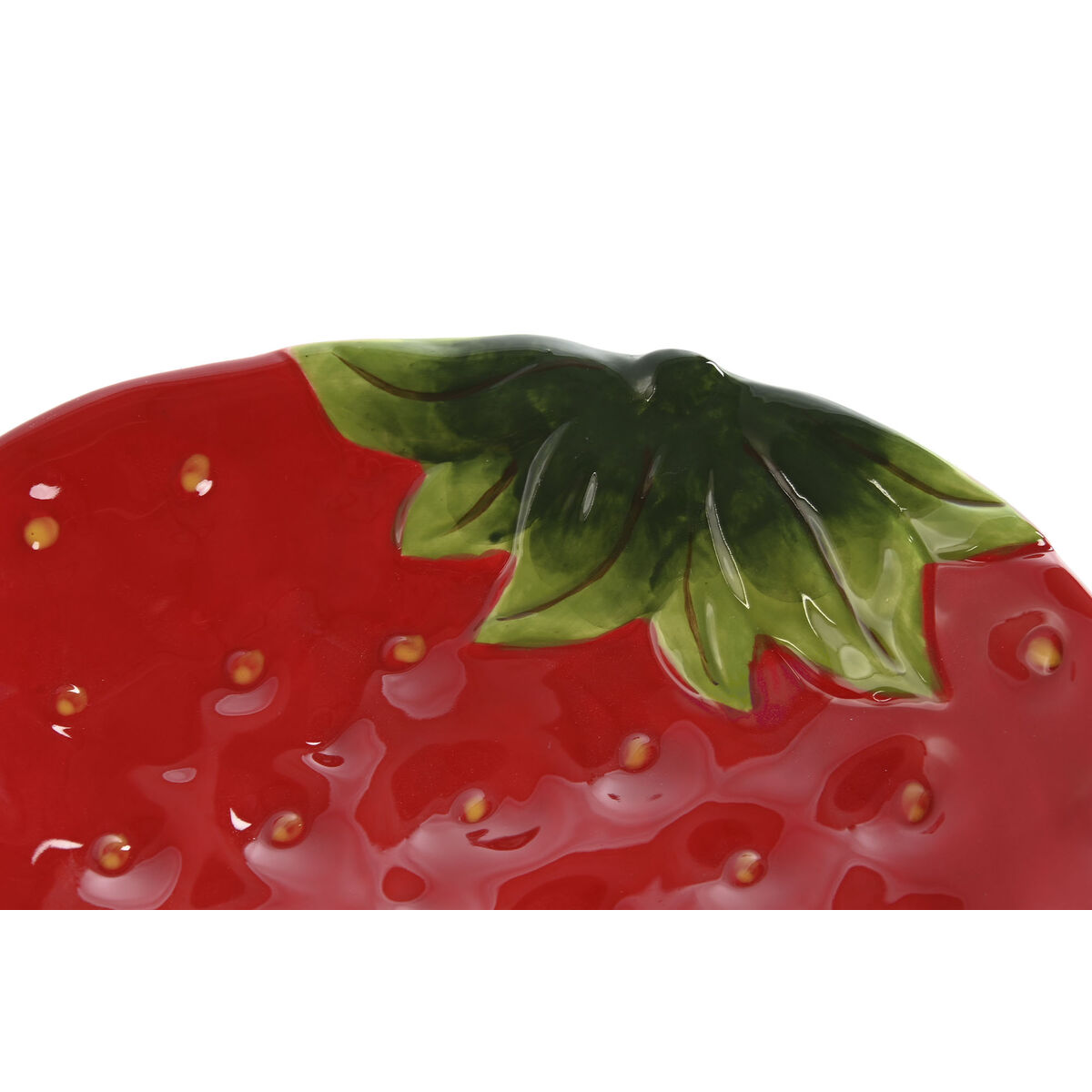 Piatto Home ESPRIT Rosso Gres Moderno 23,5 x 18 x 4,5 cm 3 S3059463_1