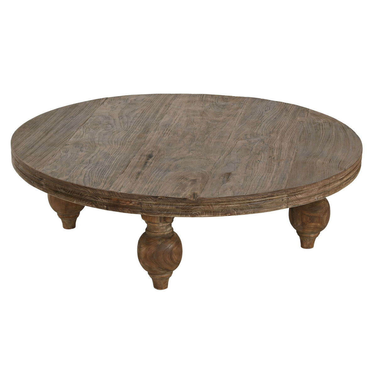 Tavolino da Caffè Home ESPRIT Naturale 100 x 100 x 30 cm 2 S3059125_0