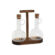 Set olio e aceto Home ESPRIT Naturale Cristallo Legno di acacia 350 ml 20,4 x 9 x 21 cm 1 S3059747_0