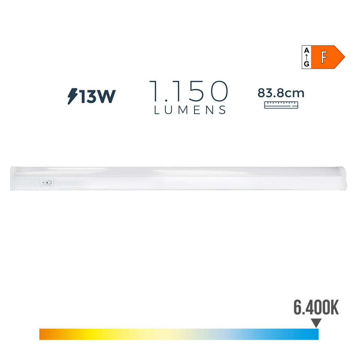 Tubo LED EDM 31686 31686 A F 13 W 1150 Lm (6500 K) (6400 K) 3 S7915459_1