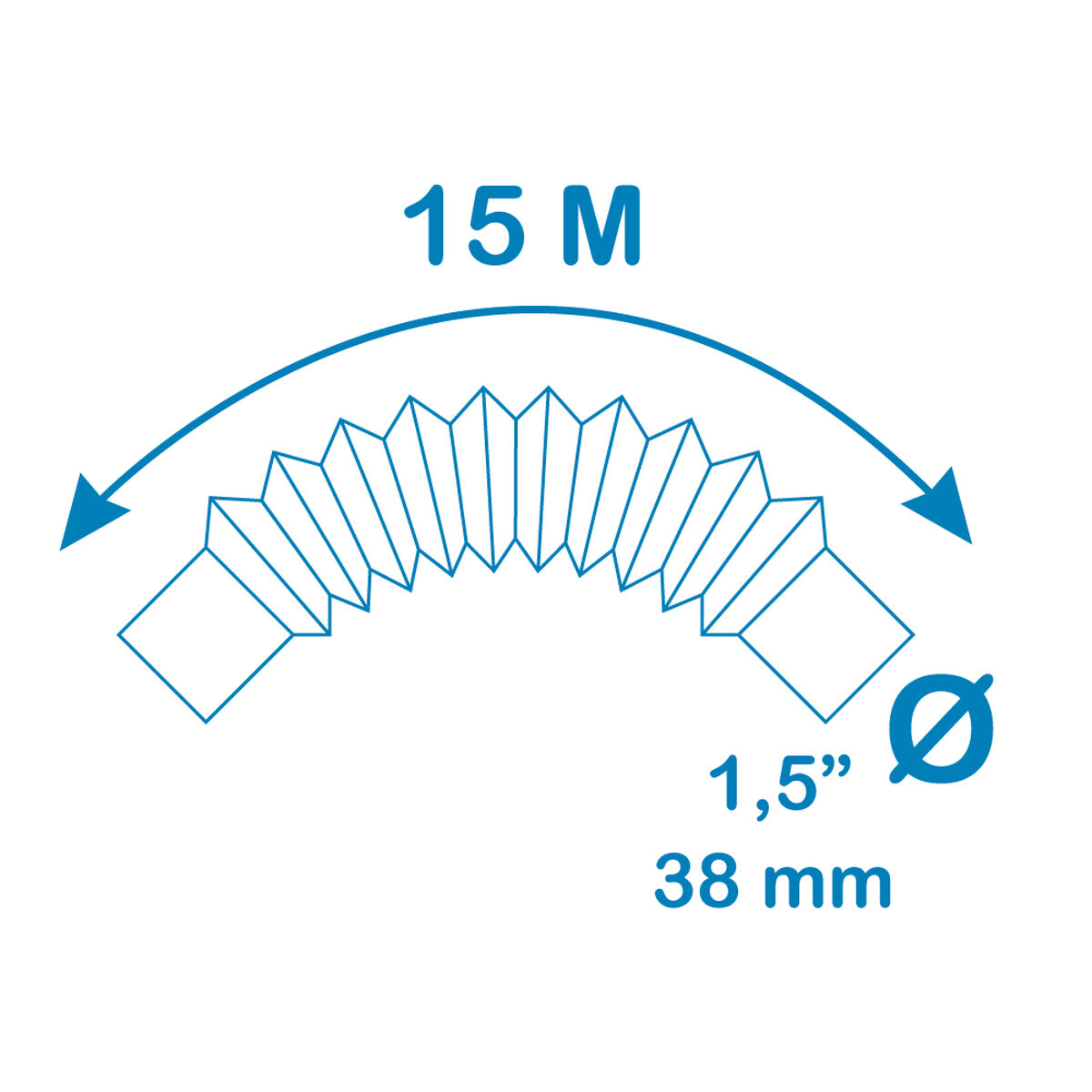 Pompa EDM 81018 Azzurro 15 m Ø 3,8 cm Ø 38 mm 3 S7901851_1