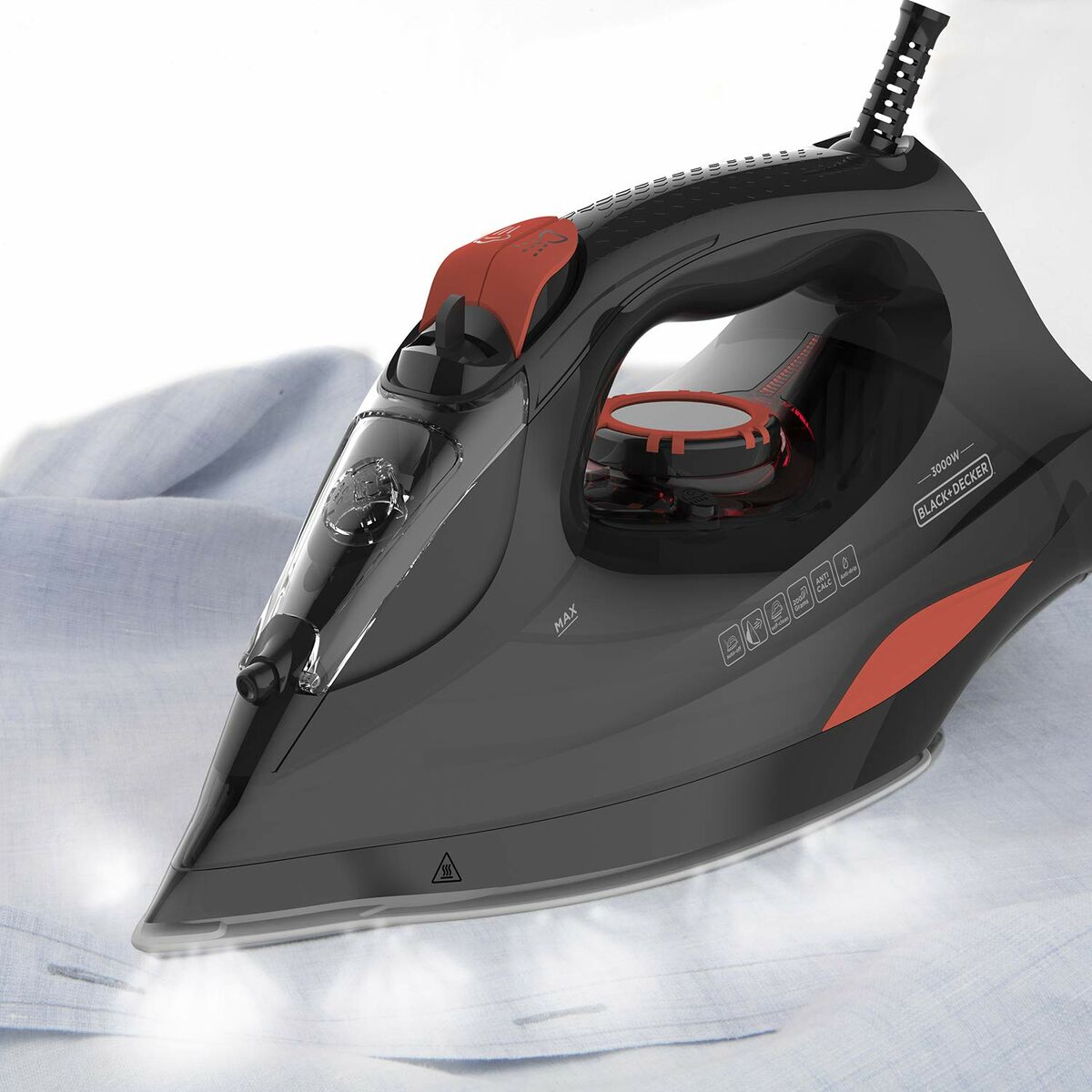 Ferro da Stiro a Vapore Black & Decker BXIR3000E 3000 W Bianco 4 S9100949_2