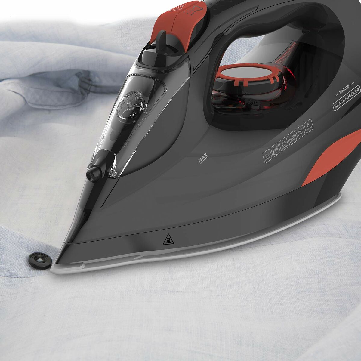 Ferro da Stiro a Vapore Black & Decker BXIR3000E 3000 W Bianco 6 S9100949_4