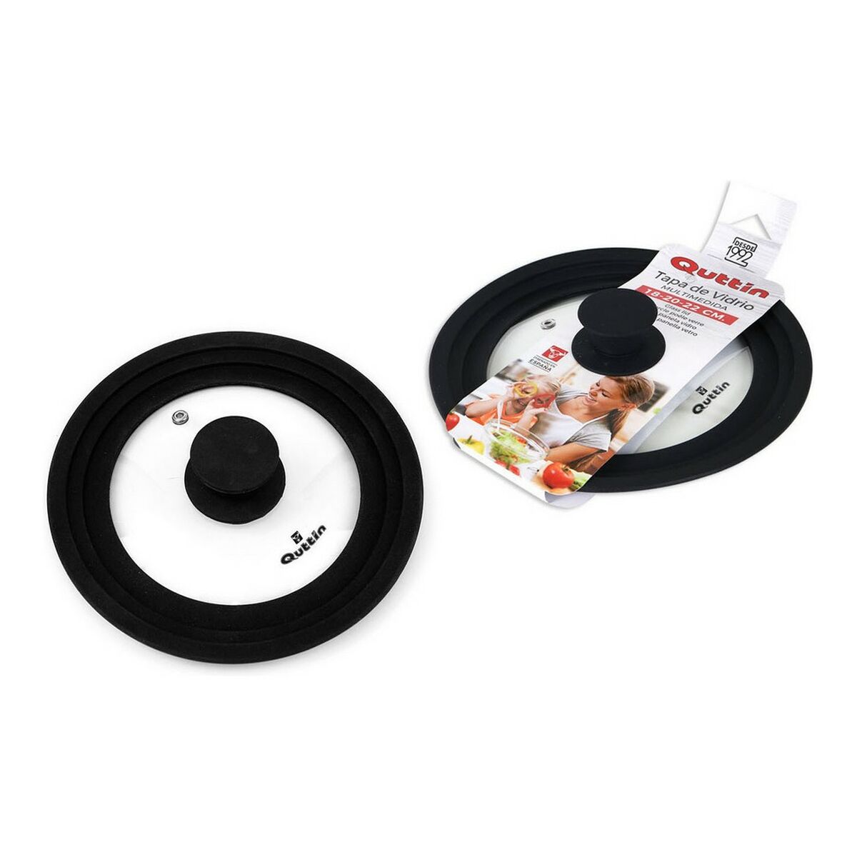 Coperchio per Pentola Quttin Rubber 18-20-22 Vetro (6 Unità) 3 S2230091_1