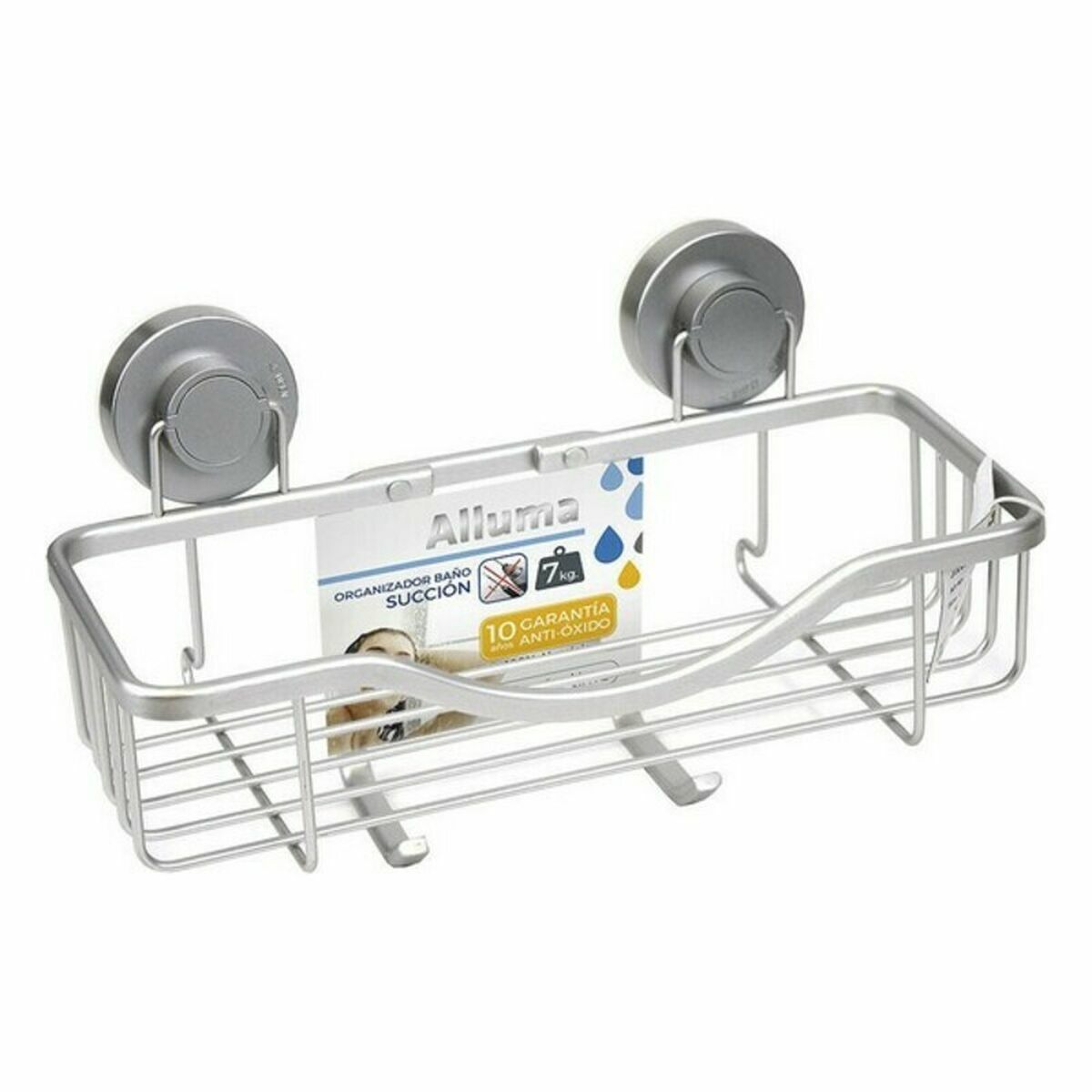Supporto Contenitore per Vasca da Bagno Confortime Alluminio (6 Unità) 3 S2231279_1
