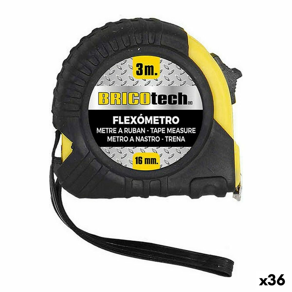 Metro a Nastro Bricotech Bricotech 13,5 x 8,5 x 3 cm (36 Unità) (3 m) 2 S2231135_0