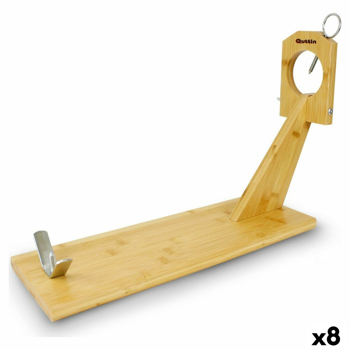 Porta Prosciutto di Legno Quttin Bambù 48,8 x 16,5 x 34 cm (8 Unità) 2 S2229917_0