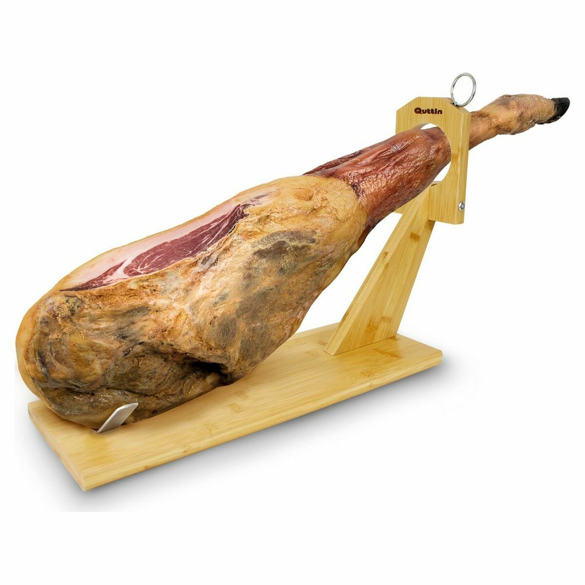 Porta Prosciutto di Legno Quttin Bambù 48,8 x 16,5 x 34 cm (8 Unità) 4 S2229917_2
