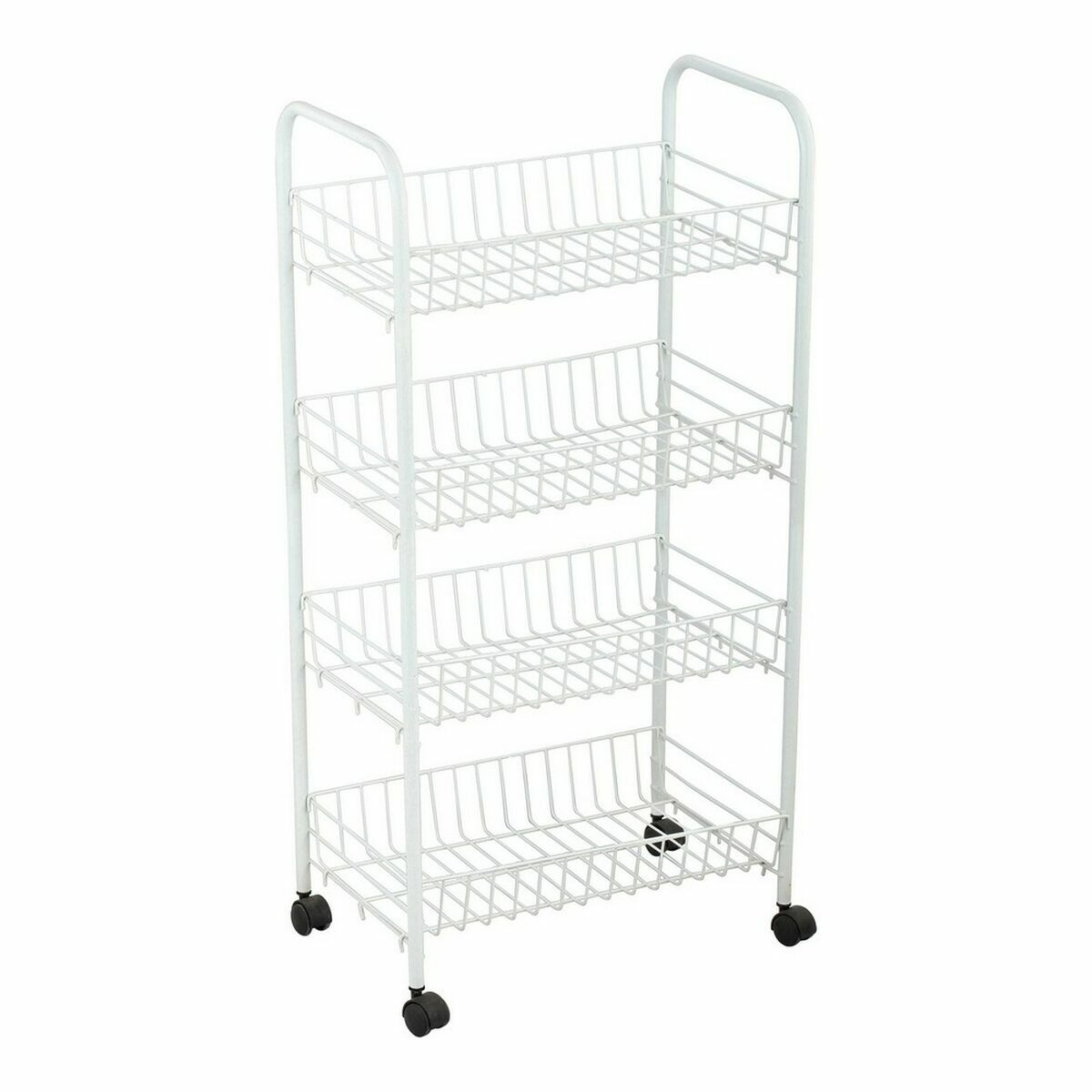 Carrello per Verdure Confortime Bianco Metallo 4 Mensole 36 x 26,5 x 86 cm (5 Unità) 3 S2230989_1
